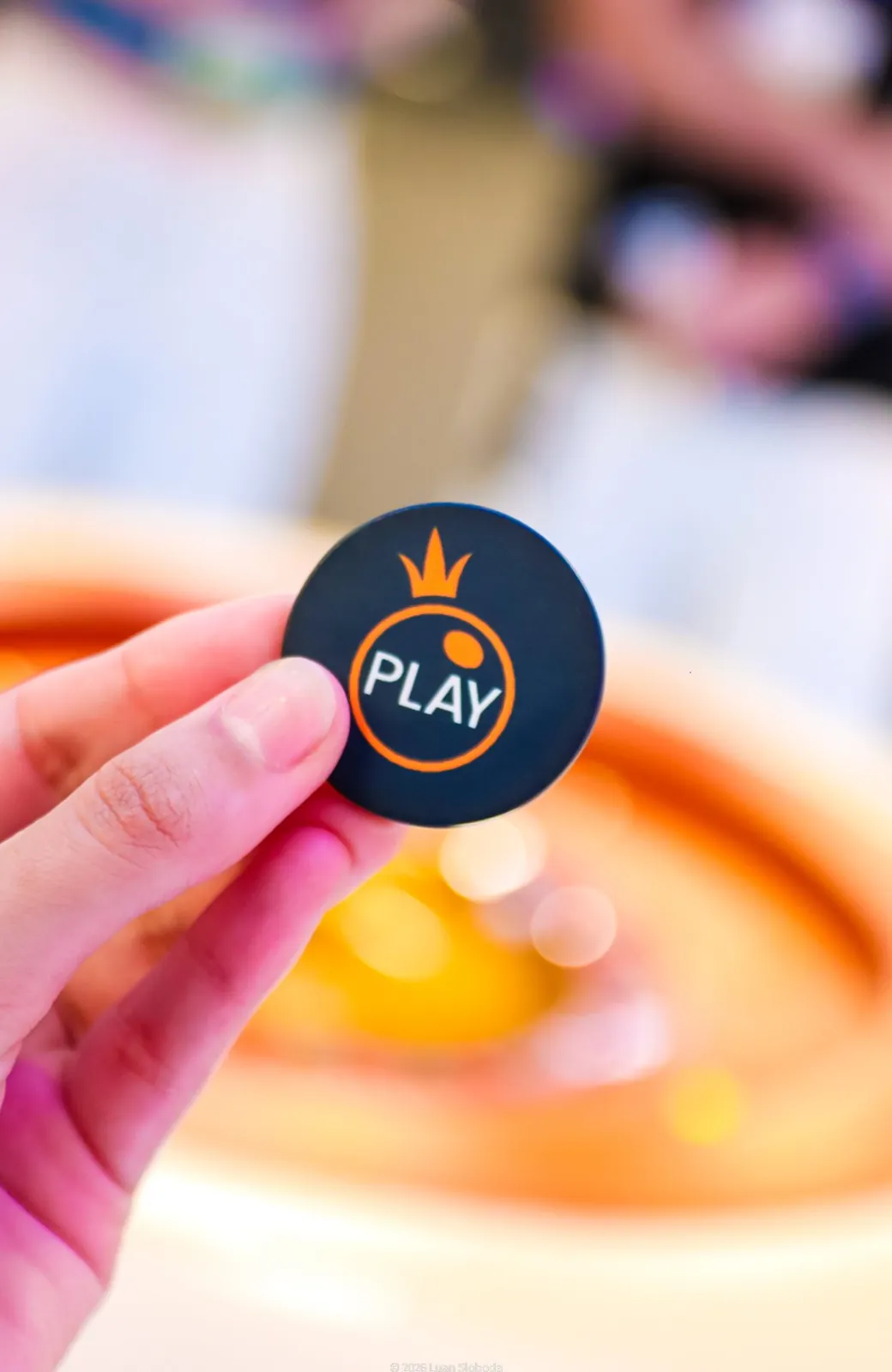 Brinde entregue na feira da Pragmatic Play